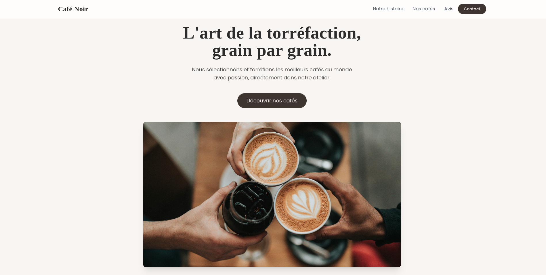 Aperçu du site Standard